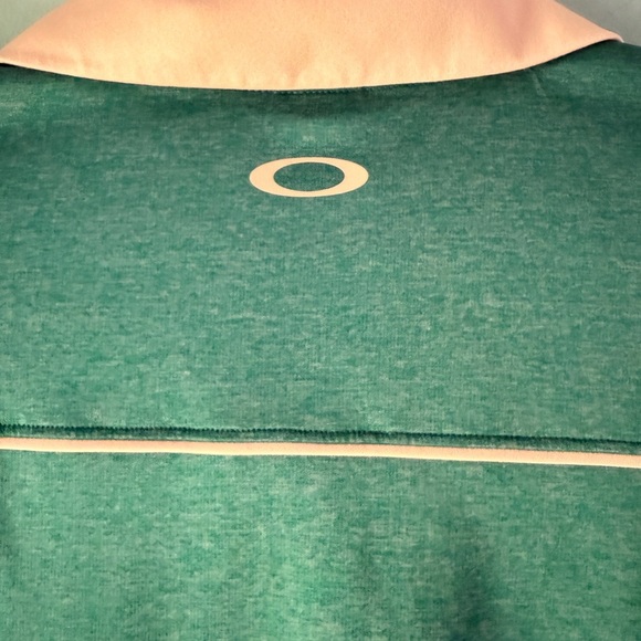 Oakley Green and Pink Sleeveless Polo Top - Size L - Picture 5 of 7